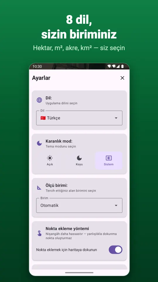 8 dil, sizin biriminiz